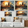 thumbnail image 4 of Designart "Urban Miami s Palms A Tropical Oasis II" Cityscapes Floater Framed Canvas Wall Art, 4 of 7