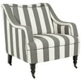thumbnail image 3 of SAFAVIEH Homer Arm Chair Blue / White, 3 of 7
