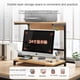 thumbnail image 4 of Desktop Storage Rack Computer Printer Desk Stand Shelf Table Desktop Furniture Organizer Support Holder Office Gamer Bookshelf My Lux Decor Round, 4 of 10