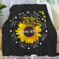 thumbnail image 5 of Christian Gifts for Women Soft Flannel Inspirational Religious Blanket Bible Verse Scripture Prayer Throw Blanket 60"X50", 5 of 6