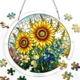 thumbnail image 5 of Acrylic Puzzle Suncatcher 83 Pieces, SunCatchers Puzzles Window Hanging, Home & Garden Decor, 7.4 in, 5 of 8