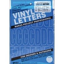 Graphic Products Permanent Adhesive Vinyl Letters and Numbers, Blue, 160/pkg