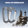 thumbnail image 3 of 2pcs Climbing Carabiner D Clips Hardware Buckle Multifunctional Gate Buckle Multifunctional Cord Rappelling Buckles Quickdraw Mountaineering, 3 of 7