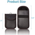 thumbnail image 3 of Faraday Key Fob Protector - 2 Pack Mini Anti-Theft Pouch Key Fob RFID Signal Blocking Faraday Bag for Key Fob, 3 of 8