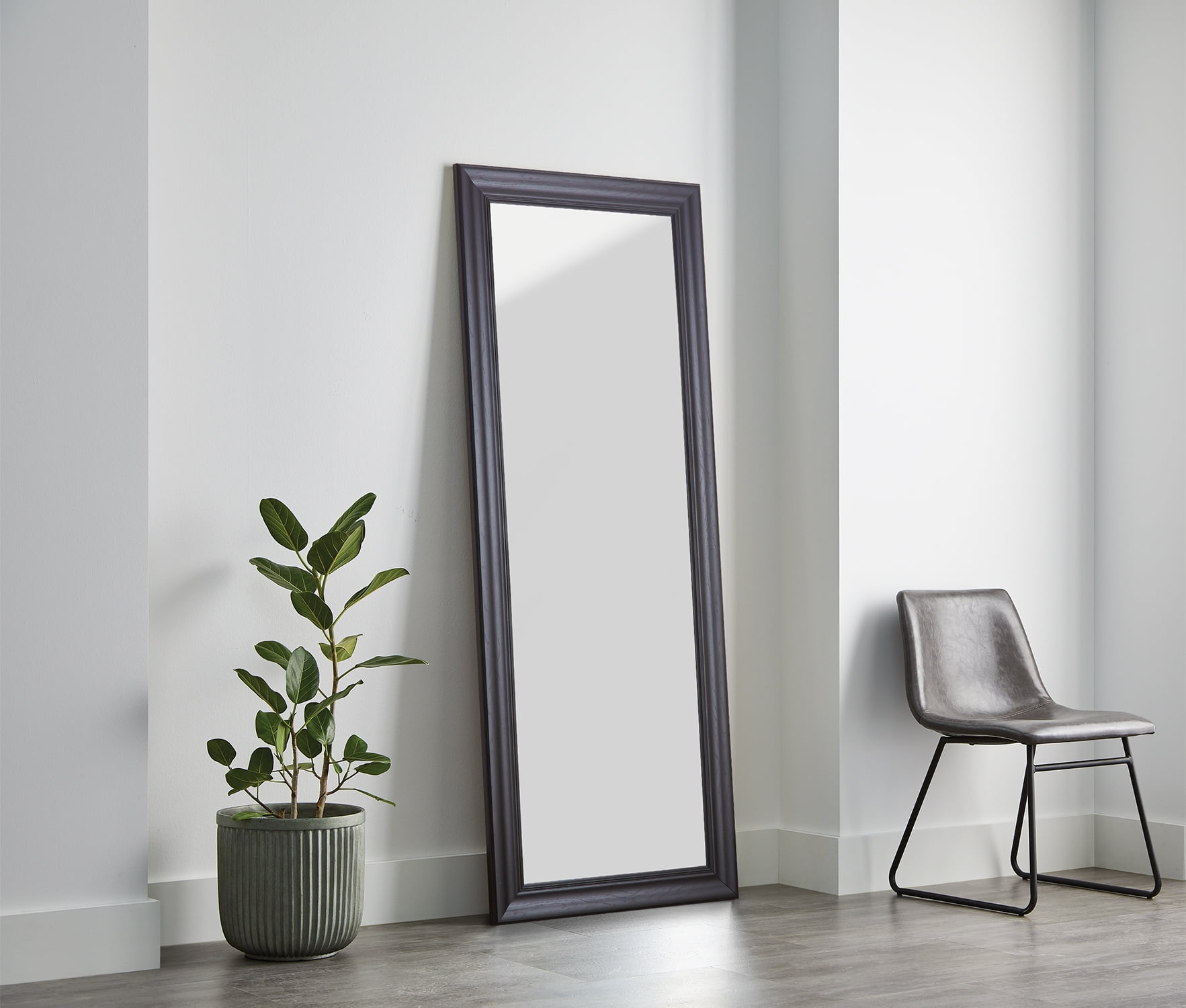 (2 pack) Better Homes & Gardens 27x70 Black Rectangle Large Full-Length Floor Mirror for Bedroom or Entryway