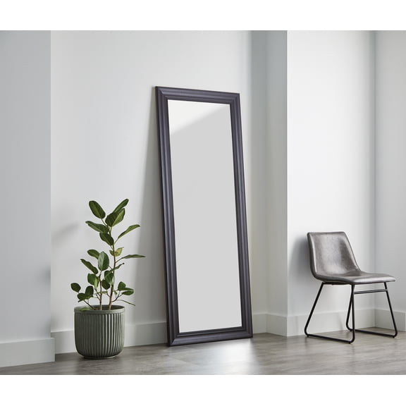 Better Homes & Gardens 27x70 Black Rectangle Large Full-Length Floor Mirror for Bedroom or Entryway
