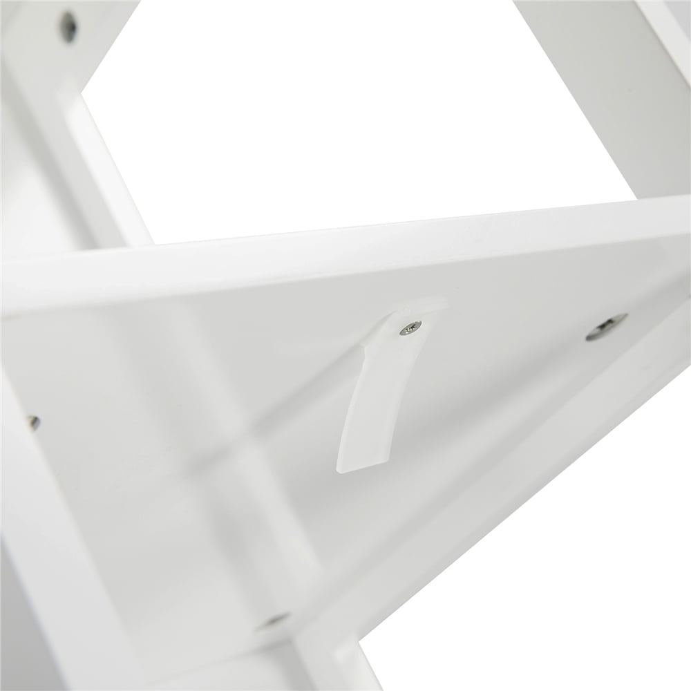 Yaheetech 3 Tiers Bathroom Cabinet Shelf Storage with Free Standing, White