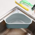 thumbnail image 1 of Triangular Sink Storage Holder Drain Shelf with Suction Cup Kitchen Sink Corner Hanging Basket Shelf Sink Basket for Kitchen Bathroom, 1 of 6