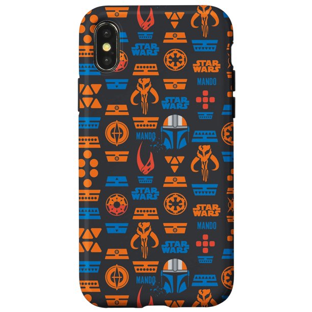 Funda de teléfono STAR WARS para iPhone X/XS con estampado de The Mandalorian Mando