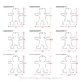 thumbnail image 2 of 25 Units Acrylic Christmas Ornaments Ginger Man 1/8" Thick - Clear or Solid Color - (Size 6") Made in USA, 2 of 5