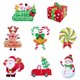thumbnail image 1 of GOOHOCHY NuAbesty 8pcs Signos de la yarda de Navidad Feliz Navidad Decoraciones de Navidad al aire libre Decoración de césped con estacas para la fiesta en casa, 1 of 7