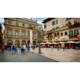 thumbnail image 2 of Bolokofsky, Ronald 14x10 Gold Ornate Wood Framed with Double Matting Museum Art Print Titled - Piazza delle Erbe Verona II, 2 of 4