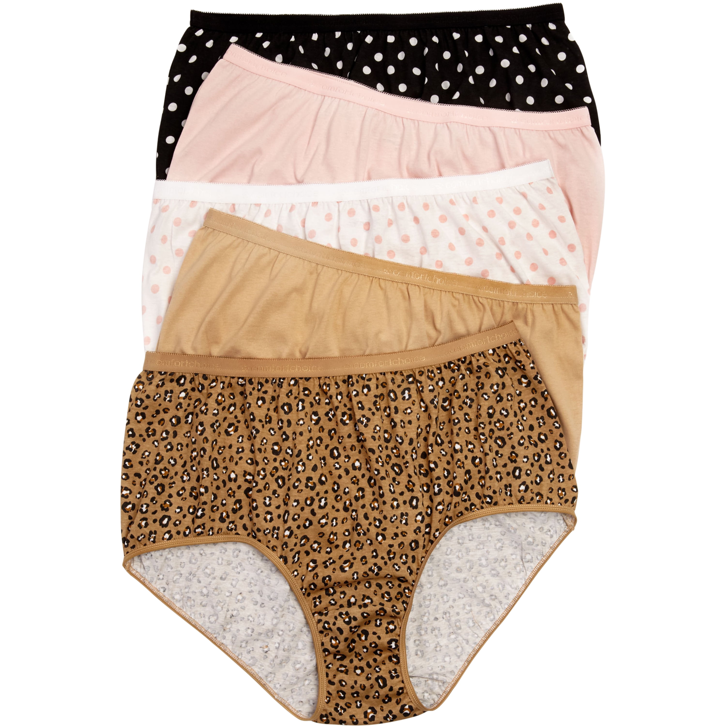 Comfort Choice Comfort Choice Women's Plus Size 10Pack Pure Cotton