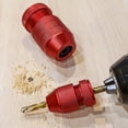 thumbnail image 4 of Collier d'Arrêt de Profondeur de Perceuse, Facile à Verrouiller en Alliage d'Aluminium Léger 2 Pcs Bouchon de Profondeur de Perceuse Réglable avec Aimant pour Menuiserie, 4 of 7