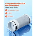 thumbnail image 4 of VEVOR Faucet Filter Replacement, 3-Pack Water-Filter Cartridge, 5-Layer High-Efficiency Filtration, 3-Month Value and 317 Gal Lifespan / Filter, Compatible with Models 8807 & 8811 Filtration System, 4 of 9