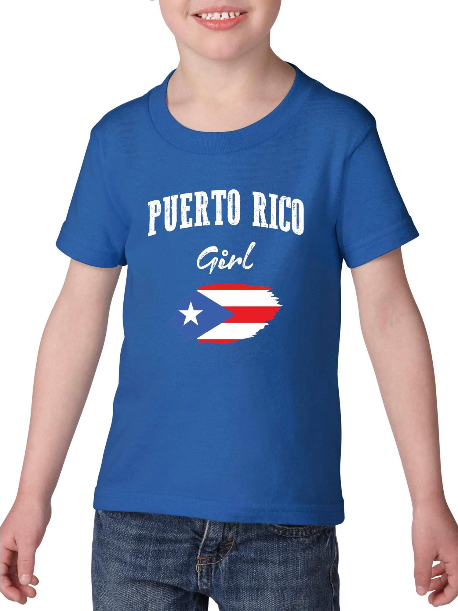 Boys Girls Kids /& Toddler Flag of Puerto Rico Long Sleeve T-Shirt 100/% Cotton