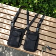 thumbnail image 2 of Tdxkok Back Double Pouch Concealed Carry Bag Adjustable Strap Underarm Hidden Storage Organizer Pocket for Phone Outdoor Accessories 8.66*6.50*0.79IN E, 2 of 6