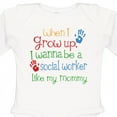 thumbnail image 4 of Inktastic Social Worker Like Mommy Boys or Girls Long Sleeve Baby Bodysuit, 4 of 5