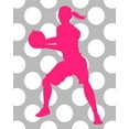 thumbnail image 2 of Robinson, Tamara 15x18 Black Ornate Wood Framed with Double Matting Museum Art Print Titled - Basketball Girl, 2 of 4