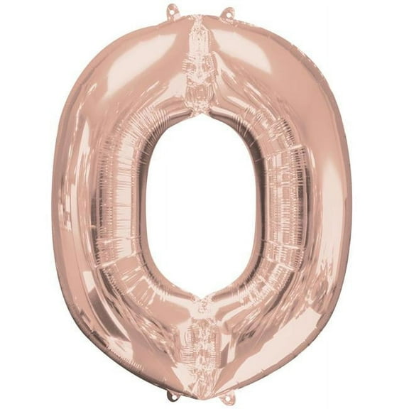 Anagram 89767 37 in. Letter O Rose Gold Balloon