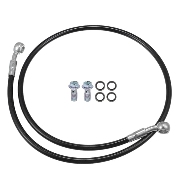Motocicleta Hidráulico Freno Línea Aceite Manguera Tubería 90cm Negro 1 Juego