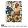 thumbnail image 4 of Orinice Rooster Blanket Chicken   Throw Blanket Super Soft Warm Cozy Fuzzy Plush Sunflower Roosters Blanket Gifts for Girls Boys Kids Room Decor   60x80in, 4 of 6