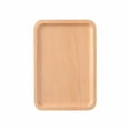 thumbnail image 2 of Oleegame 2PC Stainless Steel Cutlery Set Wooden Tray Rectangular Japanese Household Water Cup Tea Plate Dinner Plate Wooden Fruit Cake Pizza Plate Yellow, 2 of 7