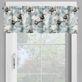 thumbnail image 2 of Ambesonne Owls Valance Pack of 2, Winter Snow Xmas Doodle, 54"X12", Multicolor, 2 of 5