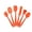 Orange, variant on Dadatutu 5-Piece Silicone Spatula Set,Kitchen Spatula Set with High Heat Resistant for Nonstick Cookware Baking,Colourful Silicone Turner Spatula for Cooking,Scraping,and Mixing,Household Supplies