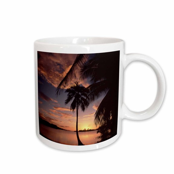 3drose, Honduras, Bay Islands, Roatan, Anthonys Key Resort, Sunset, 15oz Mug