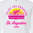thumbnail image 4 of Inktastic Summer Enjoy the Sunshine St. Augustine Florida in Pink Long Sleeve T-Shirt, 4 of 5