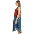 thumbnail image 2 of Riviera Sun Sleeveless Umbrella Dresses for Women (Orange Blue Multi, 3X), 2 of 3