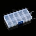 thumbnail image 6 of Adjustable Jewelry Necklace Transparent Storage Box Case Holder Craft Organizer Beads Jewelry Container 5 Slots, 6 of 6