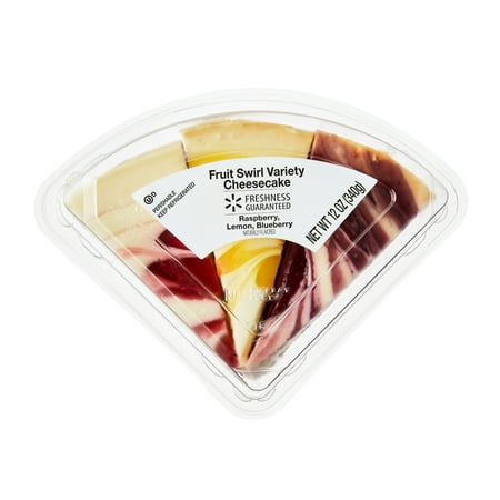 Freshness Guaranteed Fruit Swirl Variety Cheesecake Slices, 12 oz, 3 Count (Refrigerated)