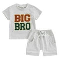 thumbnail image 2 of WIBACKER Toddler Baby Girl Boy Summer Clothes Short Sleeve T Shirt Casual Shorts Sets Sister Brother Matching Outfits, 2 of 10