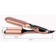 thumbnail image 4 of 26mm 3 Tube Curling ironWave Curling Iron Ceramic Hair Curler Deep Wavy Curler Not to Hurt The Hair (Color : E) (D), 4 of 7