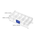 thumbnail image 2 of unbranded 6Ud Caja Transparente De Plástico Con Compartimentos Ajustables Para Organizar Joyería Y Pequeñas Piezas, 2 of 8