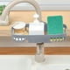 thumbnail image 5 of Organizador de fregadero de malla con escurridor, estropajo para lavavajillas, organizador de fregadero, escurridor de fregadero, estilo moderno, diseño de 2 niveles, metal resistente, para, 5 of 9