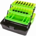 thumbnail image 2 of 3-Tray Classic Tackle Box, Frost Green/Black,  Fishing Organizer, 2 of 4
