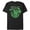 Black, variant on Men's Marvel St. Patrick's Day Hulk Shamrock  Graphic Tee White X Large
