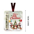 thumbnail image 3 of 2D Christmas Scenery Cash Gift Decorations, Clear Acrylic Xmas Money Holders Hanging Ornament for Christmas Tree 1Pc, 3 of 7