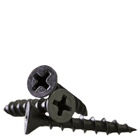 

#6 x 1/2 Particle Board Screw Flat Head Phillips Drive Black Phosphate Hardened Steel (inch) (QUANTITY: 15000) RoHS Compliant