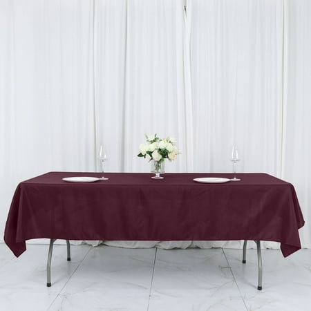 

Efavormart 54x96 Burgundy Wholesale Linens Polyester Tablecloths Rectangle Banquet Linen Wedding Party Restaurant Tablecloth
