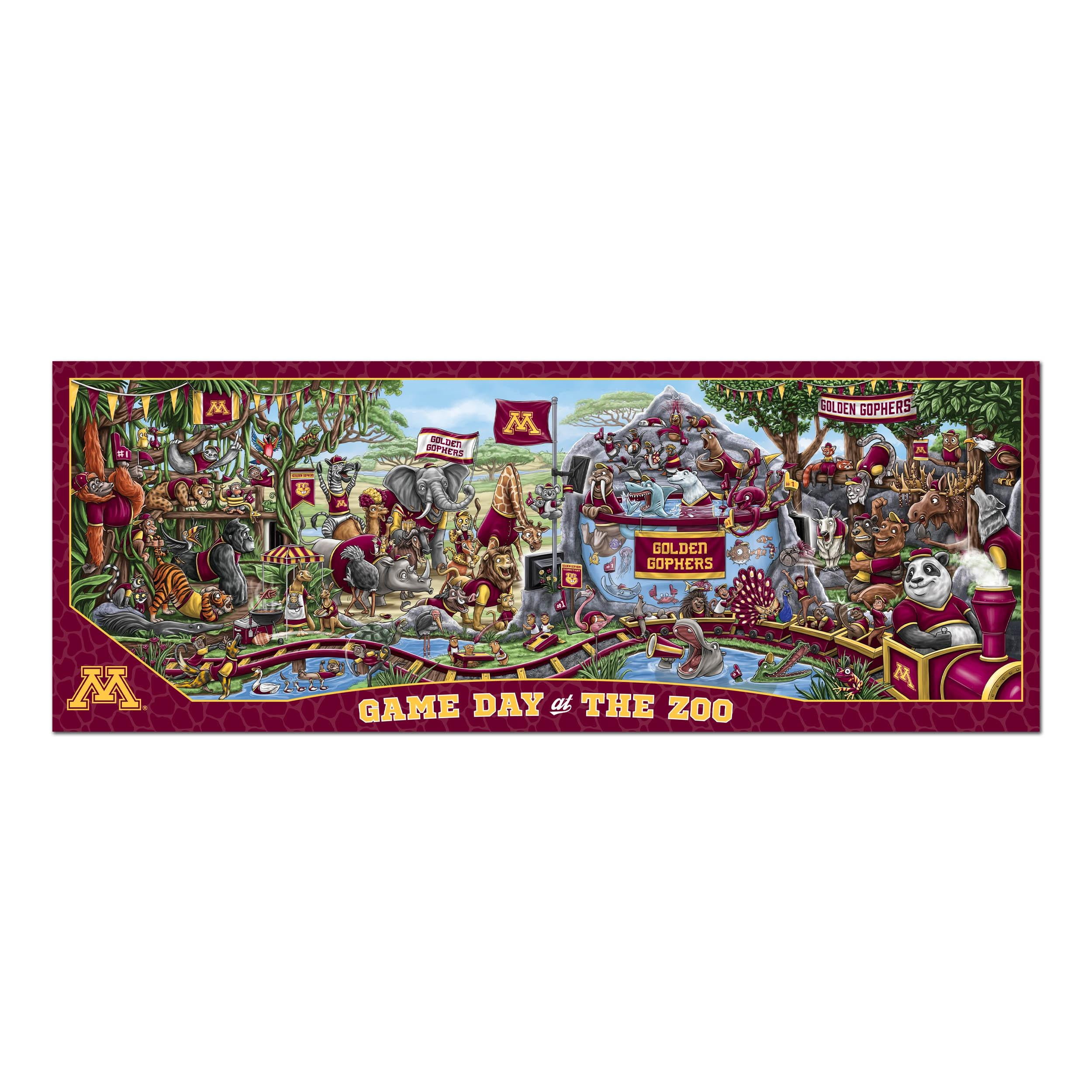 YouTheFan NCAA Minnesota Golden Gophers Game Day at the Zoo - 500 pc Puzzle