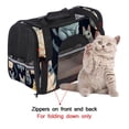 thumbnail image 4 of Animal Fabric Dog Carrier Bag with 900D Oxford Cloth Base and Nylon Webbing - 17x10x11.8 in - Pet Travel Tote for Small Pets - Durable, 4 of 7