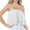 WHITE, variant on FashionMile Women Swiss Dot Woven Ruffled Flare Two Ply Off the Shoulder Tube Crop Top