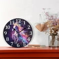 thumbnail image 2 of Coolnut Unicorn Galaxy Wall Clock Round Vintage Silent Non Ticking Battery Operated Accurate Arabic Numerals Design for Home Kitchen Living Room Bedroom 10 Inch Home Decor, 2 of 5