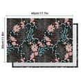thumbnail image 5 of Farmhouse Spring Floral Placemats Set of 6, Heat Resistant Flax Material with Butterfly Bloom Design, Wrinkle Free for Country Dining, 5 of 5