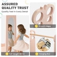 thumbnail image 6 of Buballino Kids Dress Up Storage, Butterfly Style, 2-5 Year, with Mirror, 1 Drawer, 4 Hangers, 3 Hooks, Pink, Wood, 1 Pack, 39.8 x 33.5 x 13.8 Inch, 6 of 8