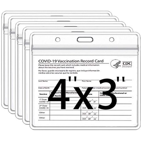 10 Pcs Vaccine Card Protector 4x3 in for CDC Vaccination Card Protector 10 Pcs Vaccine Card Protector 4x3 in for CDC Vaccination Card Protector